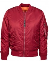 Жіноча куртка бомбер MA-1 W Flight Jacket Alpha Industries Red