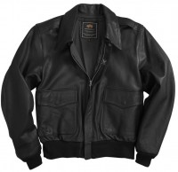 Шкіряна куртка A-2 Goatskin Leather Jacket Black