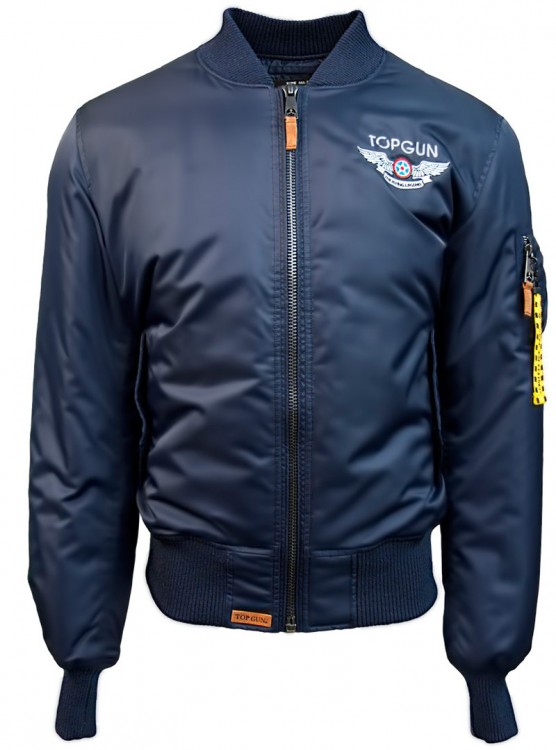 Куртка Top Gun Official MA-1 "WINGS" Bomber Jacket With Patches Blue