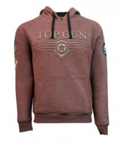Толстовка Top Gun 3D Logo Hoodie Brown