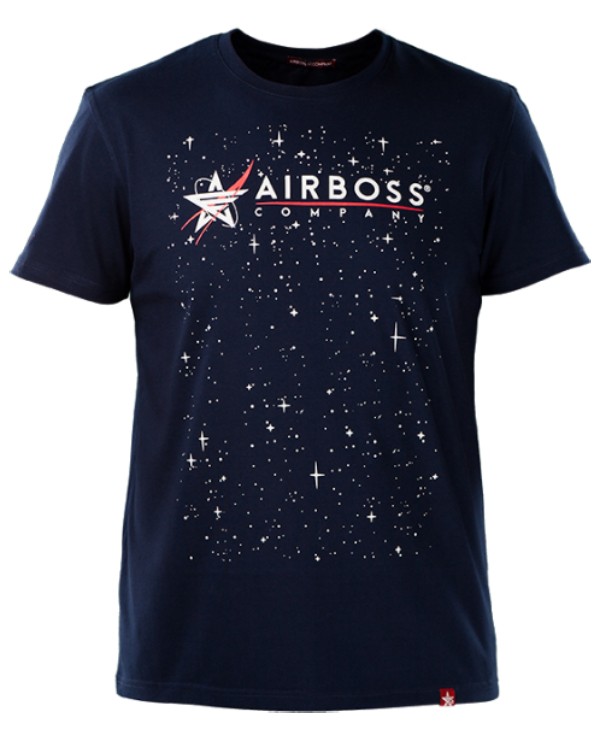Футболка Airboss Nasa Logo Space Navy