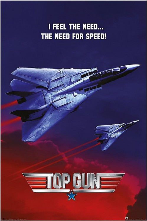 Плакат Top Gun "The Need For Speed"