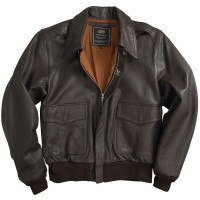 Шкіряна куртка A-2 Goatskin Leather Jacket Brown