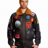 Шкіряна куртка Топ Ган Top Gun 2 Maverick Official Signature Series Flight Jacket 2.0 (brown) TG2