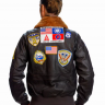 Шкіряна куртка Топ Ган Top Gun 2 Maverick Official Signature Series Flight Jacket 2.0 (brown) TG2