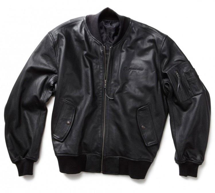 Шкіряна куртка Boeing MA-1 Leather Flight Jacket Black