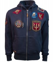 Реглан Top Gun Men's zip up hoodie with patches Navy