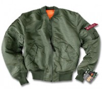 Бомбер MA-1 Flight Jacket Alpha Industries Olive