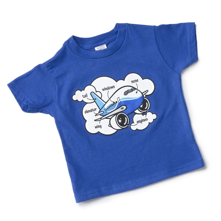 Дитяча футболка Boeing Airplane Parts Toddler Royal