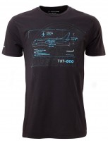 Футболка Boeing 737-800 Schematics T-Shirt