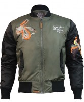 Куртка Top Gun The Flying Legend Bomber Jacket Olive