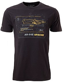 Футболка Boeing AH-64E Apache Schematics T-Shirt