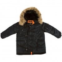 Дитяча куртка аляска Youth N-3B Parka Black