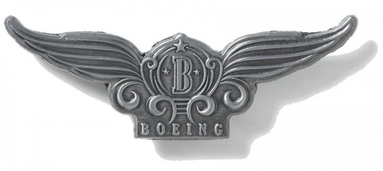 Значок Boeing Stylized Wings Pin