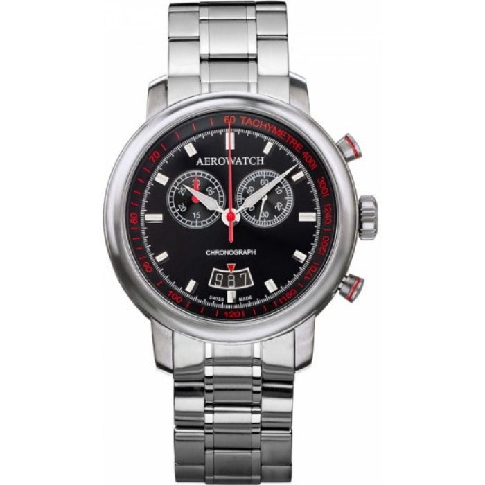 Наручний чоловічий льотний годинник Aerowatch Renaissance Chrono Quartz 87936AA01M