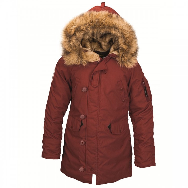 Жіноча куртка аляска Altitude W Parka Alpha Industries Red
