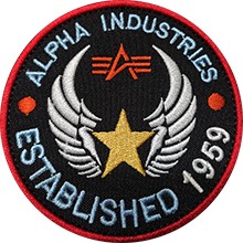 Оригінальна нашивка Alpha Industries Established 1959