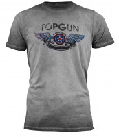 Футболка Top Gun "Wings Logo" Tee Grey