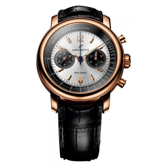 Оригінальний швейцарський годинник Aerowatch Renaissance Chronograph 92921R802