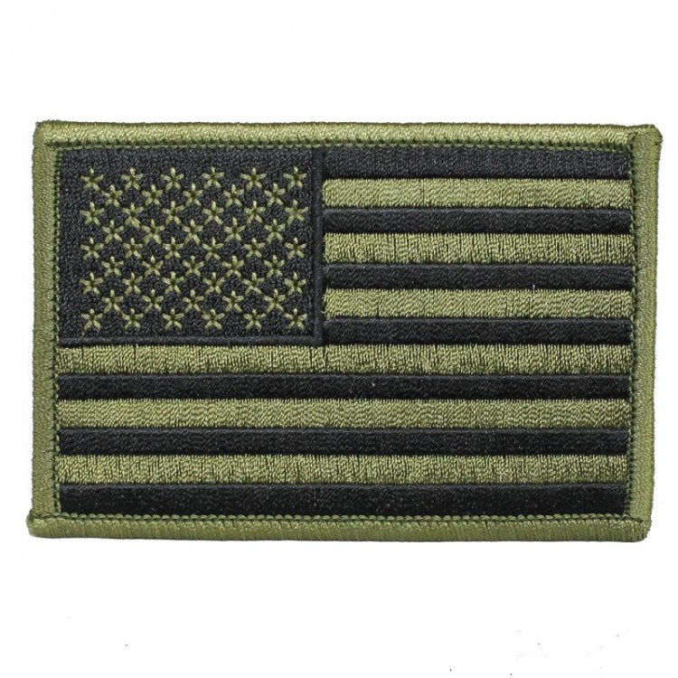 Оригінальна нашивка American Flag Patch (Olive/Black)