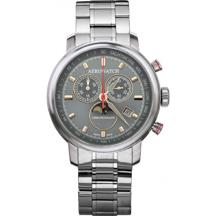 Швейцарський годинник Aerowatch Renaissance Chronograph Moon-Phases 84936AA06M