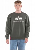 Alpha Industries Basic Sweater Reflective Print Dark Olive