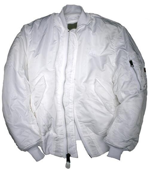 Куртка MA-1 Flight Jacket Alpha Industries  White