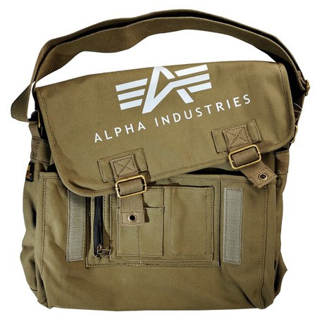 Сумка Alpha Industries Big A Canvas Courier Bag Olive