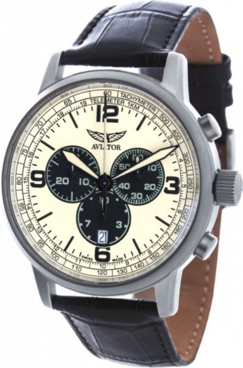 Оригінальний годинник пілота Aviator KINGCOBRA CHRONO V.2.16.0.097.4