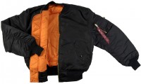 Куртка MA-1 Flight Jacket Alpha Industries Black