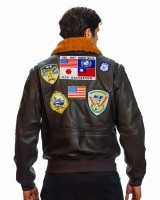 Шкіряна куртка Топ Ган Top Gun Official Signature Series Flight Jacket 1.0 (brown) TG1