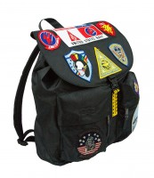 Оригінальний рюкзак Top Gun Backpack With Patches (black) TGB2101