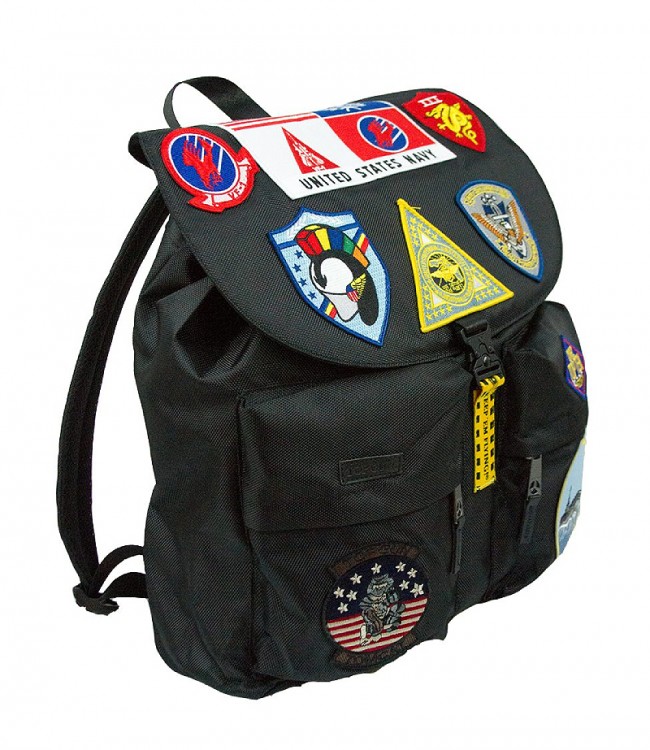 Оригінальний рюкзак Top Gun Backpack With Patches (black) TGB2101