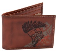 Шкіряний гаманець Top Gun Embroidered Sky Chief Leather Trifold Wallet
