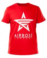 Футболка Airboss White Logo Red